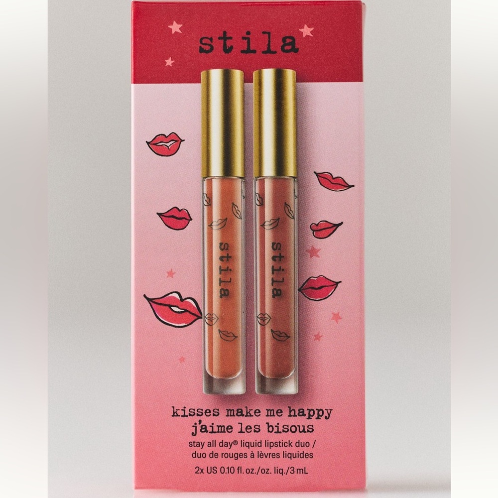 Stila Liquid Lipstick Duo — Peach & Rose Gold